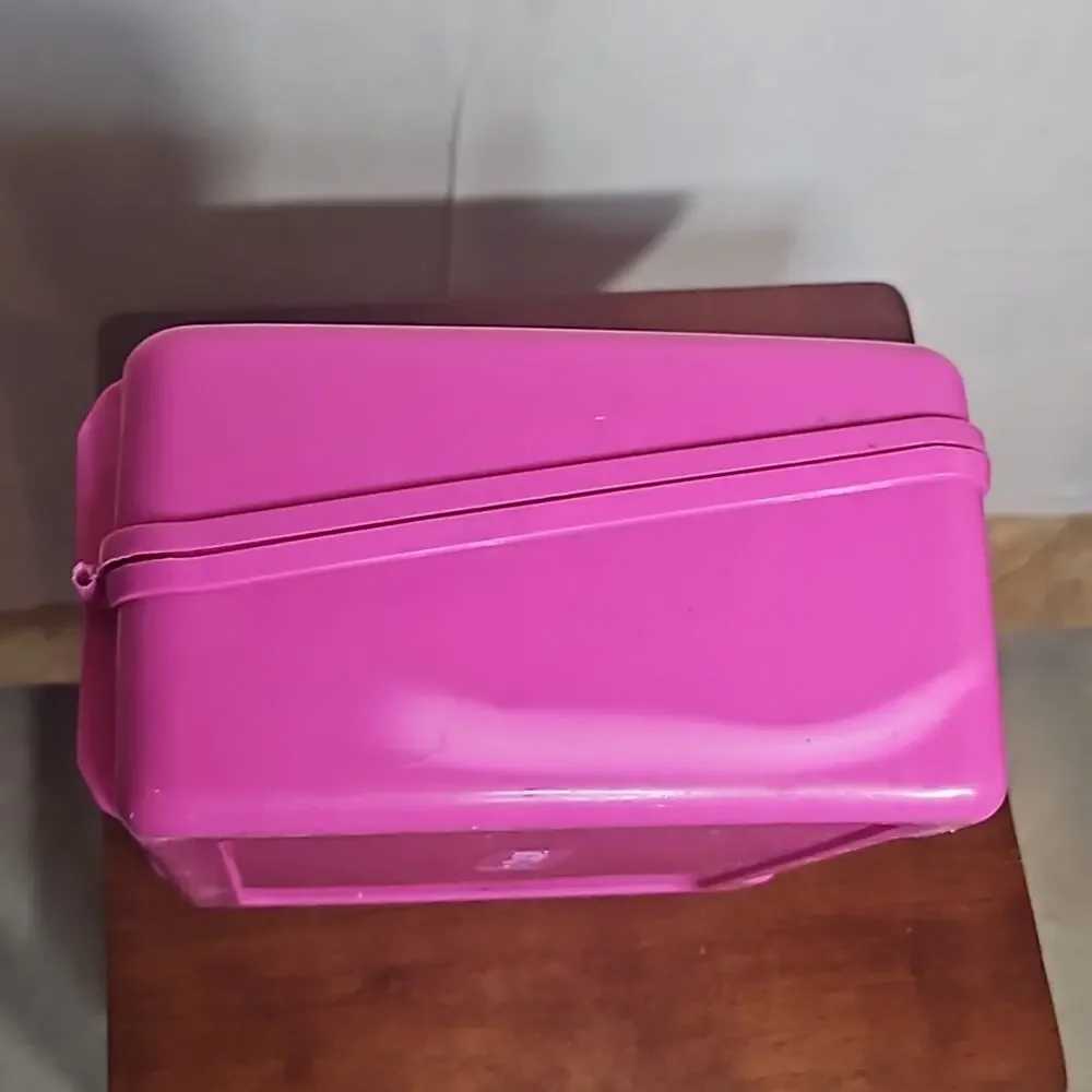Vintage 1990s Barbie Pink Plastic Lunch Box by Thermos Retro 90s Girls Toy